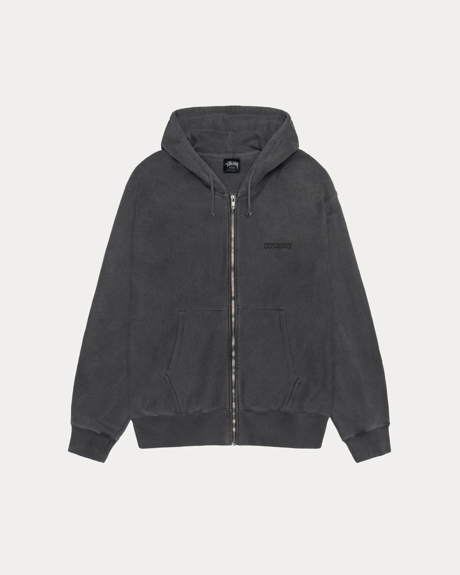 JUMBO ZIP HOODIE PIGMENT DYED