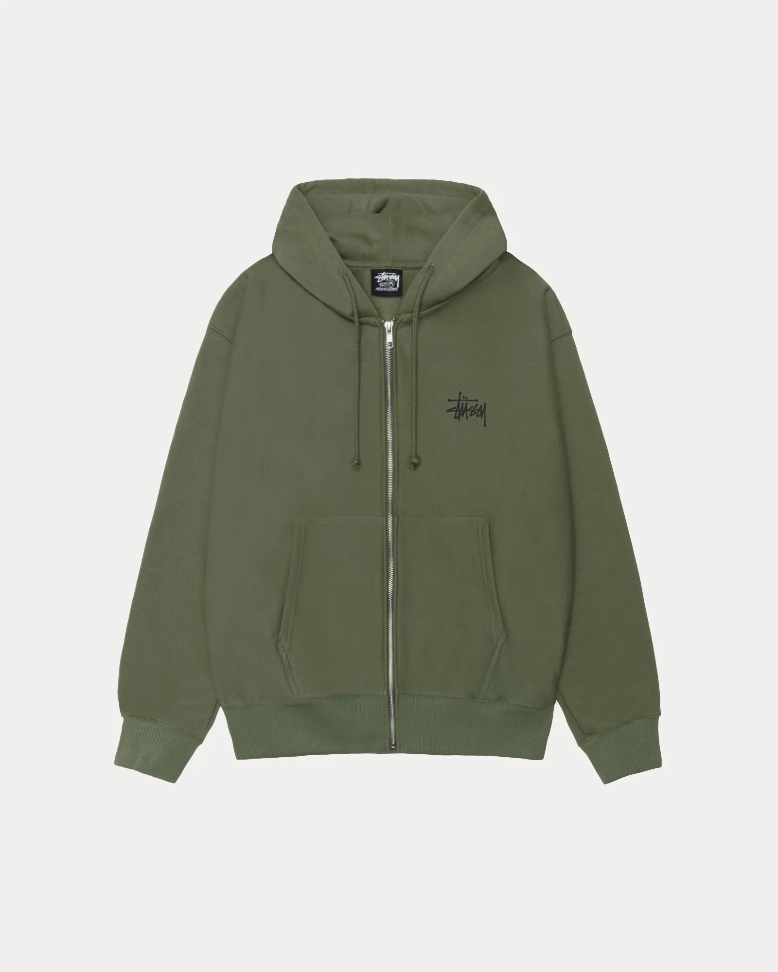 BASIC STÜSSY ZIP HOODIE