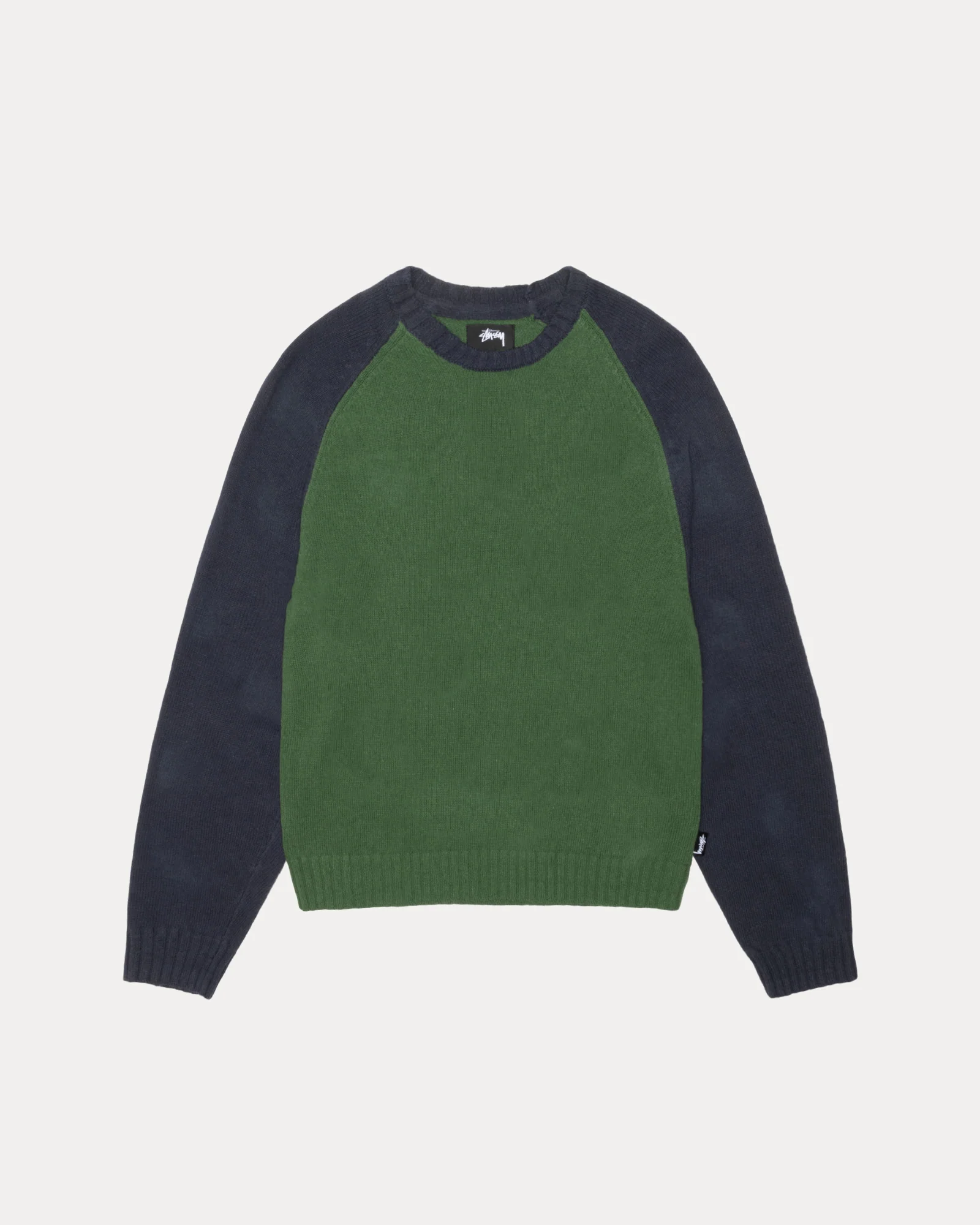 COLORBLOCKED RAGLAN KNIT CREW