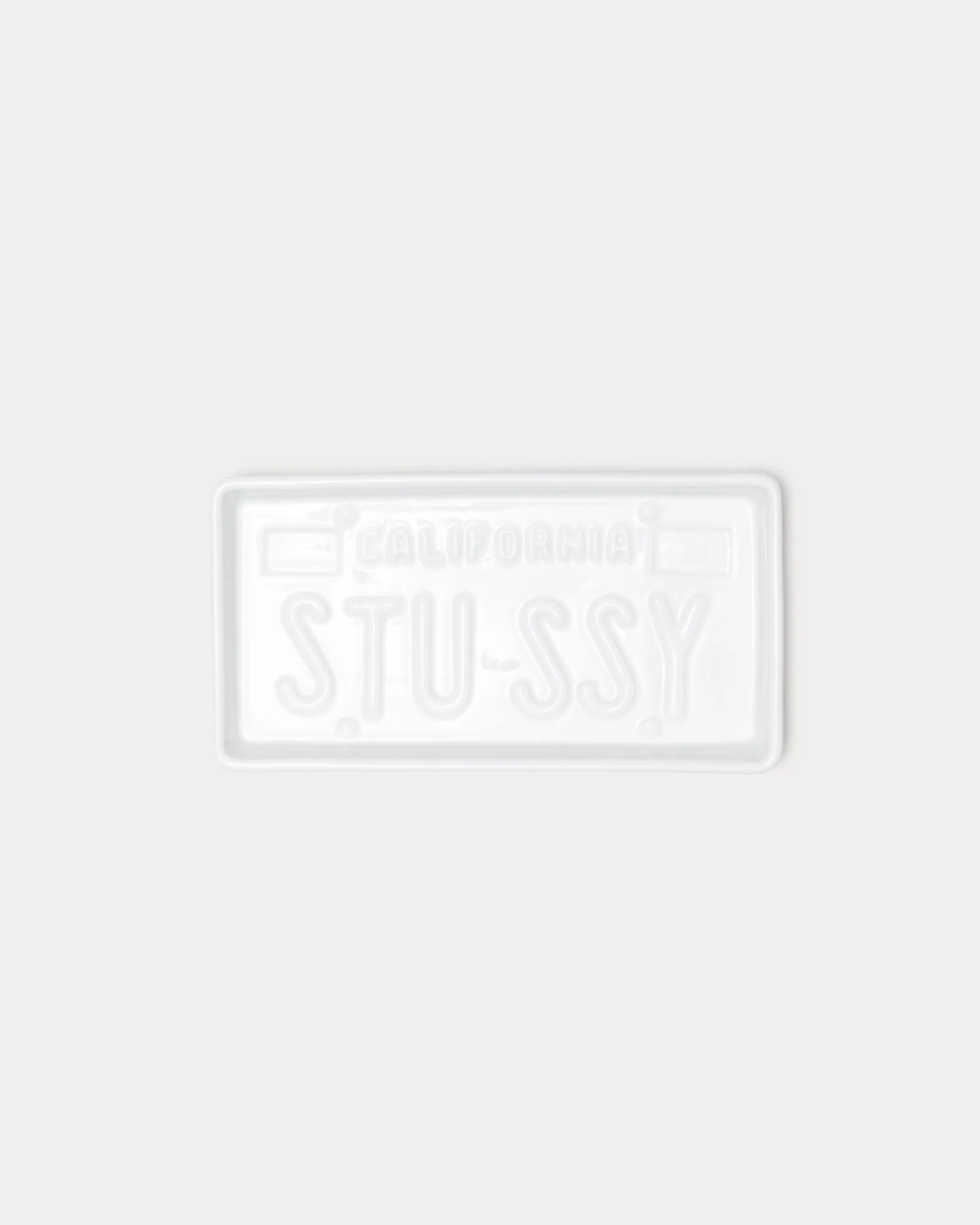 CERAMIC LICENSE PLATE TRAY